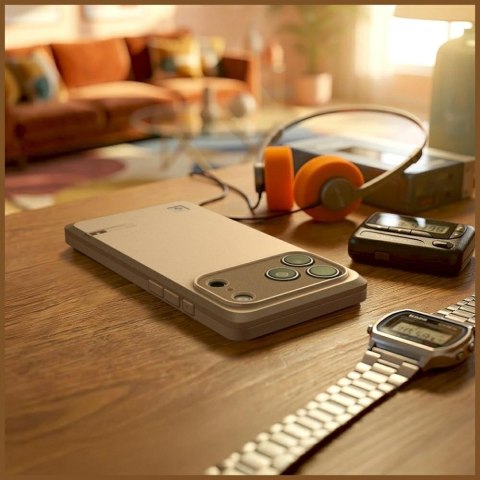 Etui Spigen Classic LS MagSafe do iPhone 17 Pro kamienny