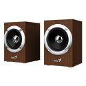Genius głośniki SP-HF280, 2.0, 6W, brązowe, regulacja głośności, 3,5 mm jack (USB), 100Hz~20kHz