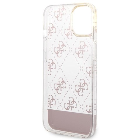 Guess GUHCP14MHG4MHP iPhone 14 Plus 6,7" różowy/pink hardcase 4G Pattern Script