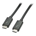 Lindy 41555 kabel USB USB 3.2 Gen 1 (3.1 Gen 1) 0,5 m USB C Czarny