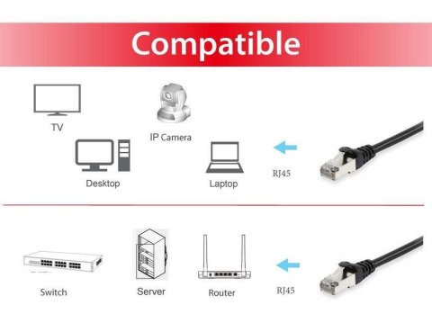 Equip 606111 kabel sieciowy Czarny 30 m Cat6a S/FTP (S-STP)