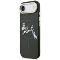 Etui Karl Lagerfeld IML Choupettes Karl Script Logo MagSafe do iPhone Air czarny