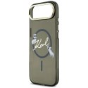 Etui Karl Lagerfeld IML Choupettes Karl Script Logo MagSafe do iPhone Air czarny