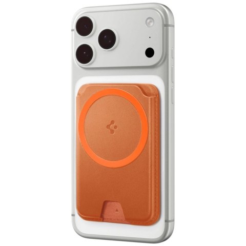Magnetyczny portfel Spigen Valentinus MagFit+ MagSafe pomarańczowy