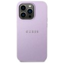 Guess GUHCP14XPSASBPU iPhone 14 Pro Max 6,7" fioletowy/purple Saffiano Strap