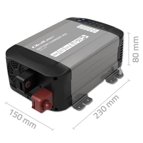 Inteligentna profesjonalna ładowarka Monolith do akumulatorów LiFePO4 AGM GEL SLA 30A 12V