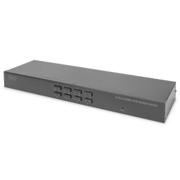 Przełącznik KVM DIGITUS 8 portowy HDMI, 4K 30Hz Rack 19