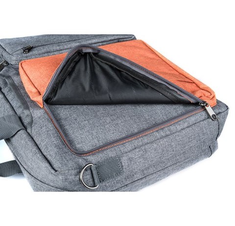 Plecak MODECOM Reno TOR-MC-RENO-ORG (maks.15.6"/Szaro-pomarańczowy)