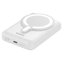 SAVIO POWERBANK 10000 MAH MAGNETYCZNY BIAŁY BA-13