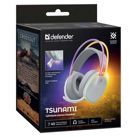 Defender Tsunami słuchawki, biała, Tri-mode