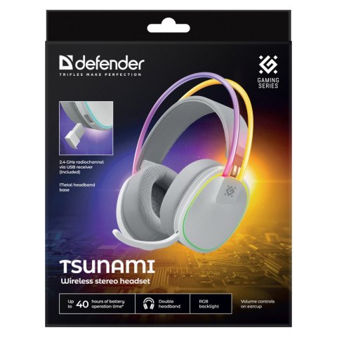 Defender Tsunami słuchawki, biała, Tri-mode