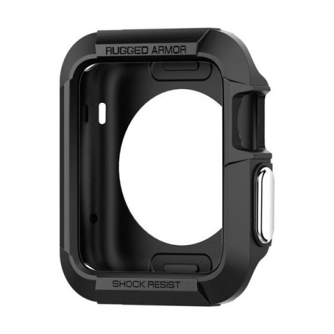 Spigen Rugged Armor Apple Watch 1/2/3/4/5/6/7/SE 42/45 mm czarny/black SGP11496