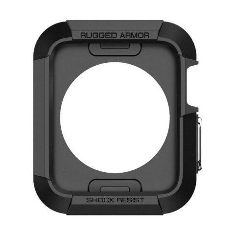 Spigen Rugged Armor Apple Watch 1/2/3/4/5/6/7/SE 42/45 mm czarny/black SGP11496