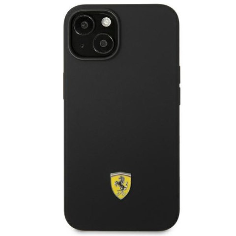 Ferrari FEHCP14MSIBBK iPhone 14 Plus 6,7" czarny/black hardcase Silicone Metal Logo