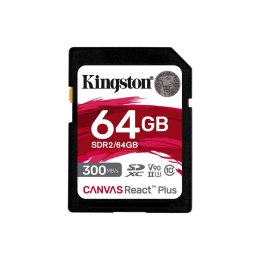 Karta pamięci Kingston SDXC Canvas React Plus 64GB UHS-II U3