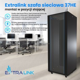 EXTRALINK SZAFA RACK STOJĄCA 37U 600X1000 CZARNA