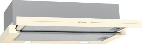 Okap teleskopowy GORENJE BHP62CLI 60 cm | sterowanie dotykowe | LED | kremowy