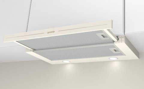 Okap teleskopowy GORENJE BHP62CLI 60 cm | sterowanie dotykowe | LED | kremowy