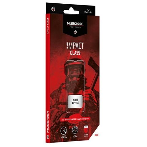 MS ImpactGLASS iPhone 13/13 Pro 6,1" EasyApplication Plug Full Glue Czarny/Black