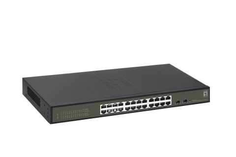 Przełącznik LevelOne Hilbert 26-portowy Gigabit Smart Lite - 24 x Gigabit RJ45 - 2 x Gigabit SFP (GES-2126)