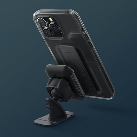 UNIQ etui Heldro Mount iPhone 14 Plus 6,7" czarny/vapour smoke