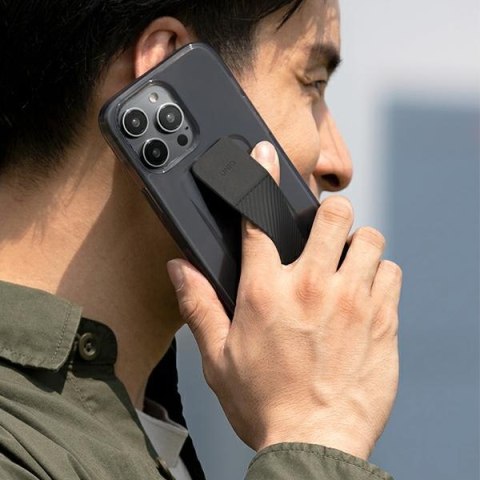 UNIQ etui Heldro Mount iPhone 14 Plus 6,7" czarny/vapour smoke
