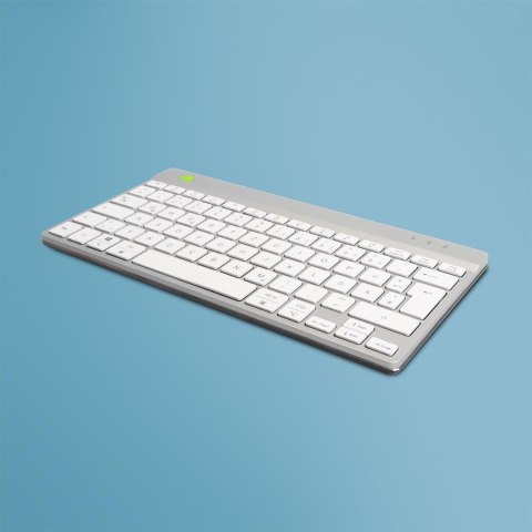 R-Go Tools Ergonomiczna R-Go Compact Break klawiatura, z oprogramowaniem do robienia przerw, QWERTZ (DE), przewodowa, biała