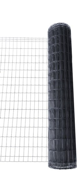 WELDED MESH PVC 2.1X100X50X1500 25M GREY