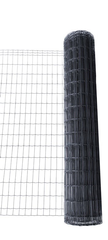 WELDED MESH PVC 2.1X100X50X1500 25M GREY