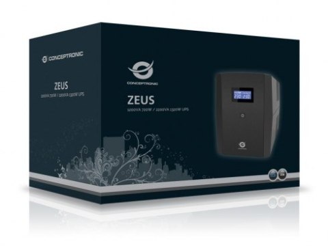 UPS CONCEPTRONIC ZEUS USV 2200VA 1320W 6xIEC Socket HID,LAN,USB