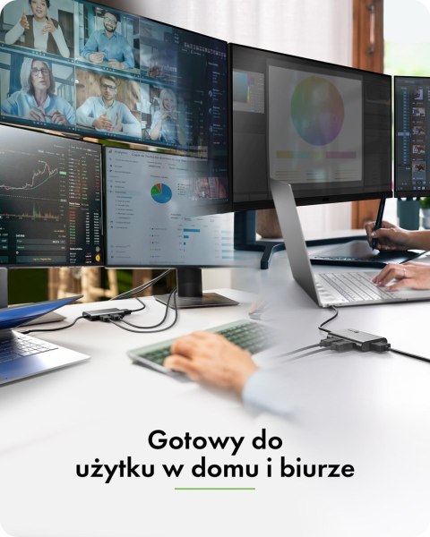 ICY BOX IB-AD1030-C USB 3.2 Gen 2 (3.1 Gen 2) Type-C 10000 Mbit/s Czarny