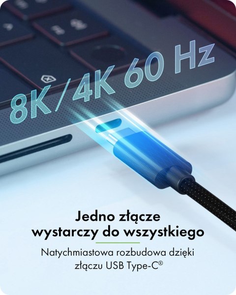 ICY BOX IB-AD1030-C USB 3.2 Gen 2 (3.1 Gen 2) Type-C 10000 Mbit/s Czarny