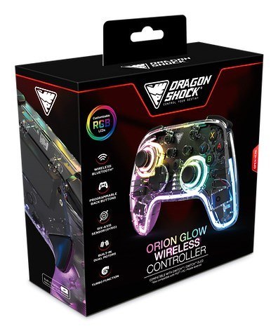 Dragonshock Orion Glow Czarny Bluetooth Gamepad Analogowa/Cyfrowa Nintendo Switch