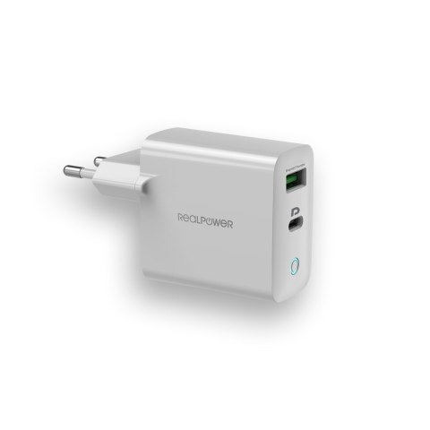 Powerbank RealPower PB-20000PD Litowo-jonowy (Li-Ion) 20000 mAh Aluminium