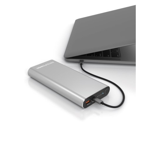 Powerbank RealPower PB-20000PD Litowo-jonowy (Li-Ion) 20000 mAh Aluminium