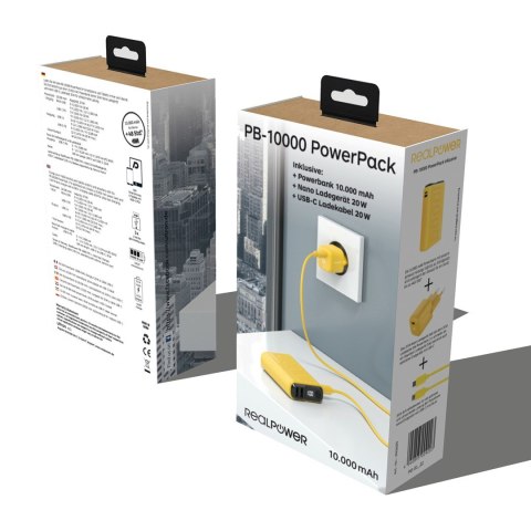 Ultron PB-10000 10000 mAh Żółty