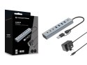 Conceptronic HUBBIES20GP huby i koncentratory USB 3.2 Gen 1 (3.1 Gen 1) Type-C 5000 Mbit/s Szary