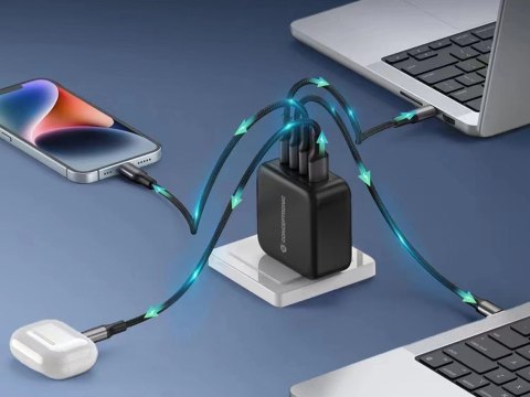 CONCEPTRONIC Ładowarka 4Port GaN 3xUSB-C/1xA 100WPD3.0/PPS sw