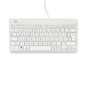 R-Go Tools Ergonomiczna R-Go Compact Break klawiatura, z oprogramowaniem do robienia przerw, QWERTZ (DE), przewodowa, biała