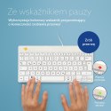 R-Go Tools Ergonomiczna R-Go Compact Break klawiatura, z oprogramowaniem do robienia przerw, QWERTZ (DE), przewodowa, biała