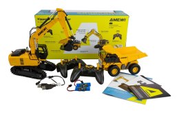Zestaw 2w1 Amewi Kipper & Kettenbagger 1:24 RTR 6+