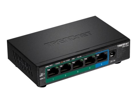 TRENDnet Switch 5 Port Gbit PoE+ 32W Metall
