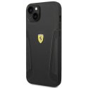 Ferrari FEHCP14MRBUK iPhone 14 Plus 6,7" czarny/black hardcase Leather Stamp Sides