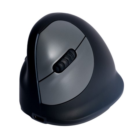 Ergonomiczna mysz R-Go Pele HE lewa Bluetooth sidabrina