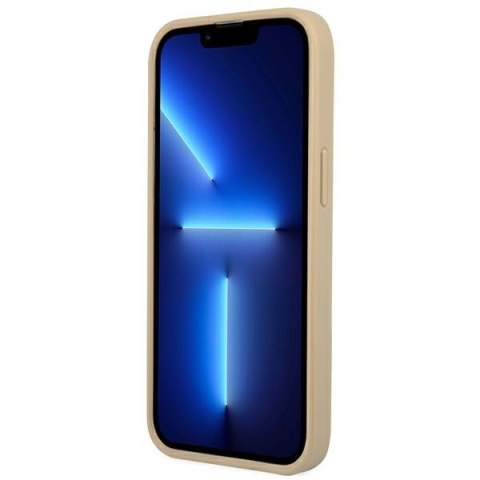 Guess GUHCP14XPSATLE iPhone 14 Pro Max 6,7" beżowy/beige hardcase SaffianoTriangle Logo