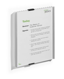 Durable Info Sign Akrylowy, Aluminium Srebrny