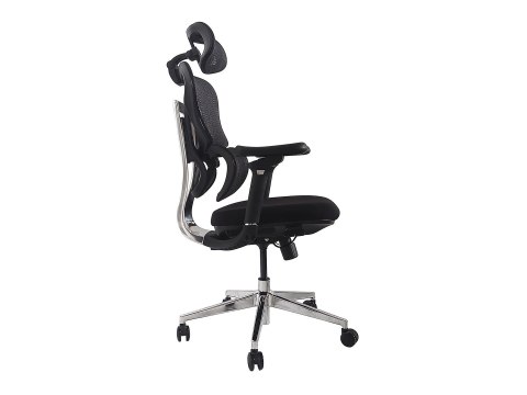 Equip Ergonomischer BĂĽrostuhl+Kopf/ArmstĂĽtzen+SFS schwarz lite Retail