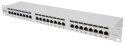 INTELLINET 24-Port Cat6a Patchpanel FTP 1HE grau
