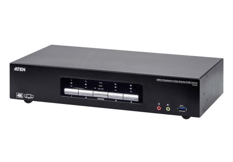 ATEN Przełącznik KVM Switch 4P USB3.0 4K DP Triple View KVMP S