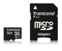 SD microSD Card 32GB Transcend SDHC UHS1 w/adapter